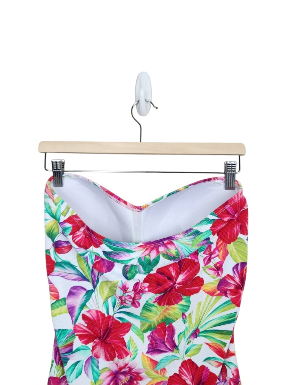 Tommy Bahama Island Cays Fiesta Bandeau One Piece Floral Swimsuit Womens Size 14 - Picture 6 of 16